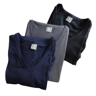 【魔莉莎】2件組 保暖吸濕透氣保暖V領觸感柔軟舒適男性衛生衣(LD-07)