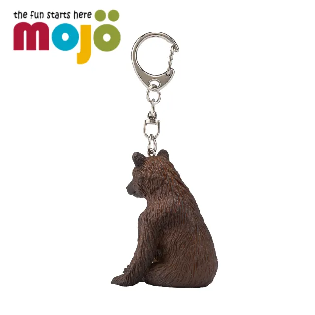 【Mojo Fun】動物模型-小棕熊鑰匙圈