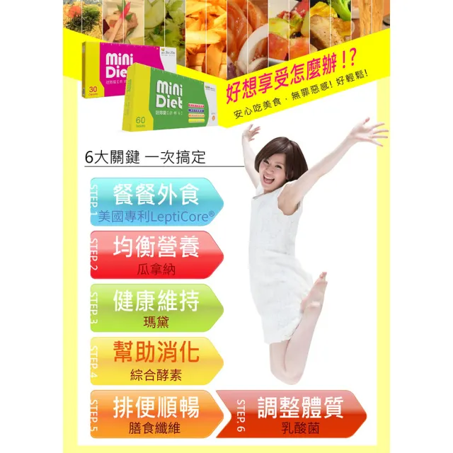 【BeeZin康萃】Mini Diet 迷你錠 舒暢系x1盒(60錠/盒)