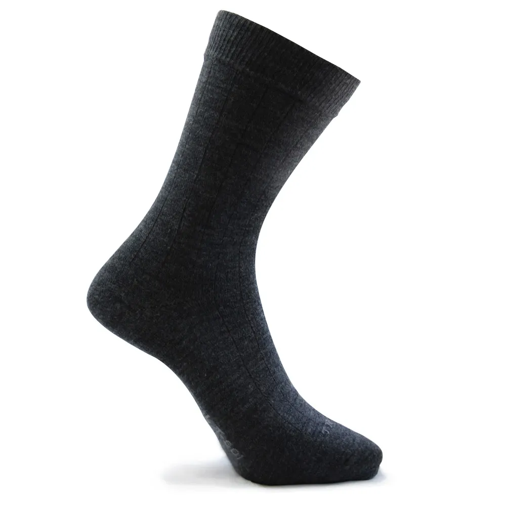 【TiNyHouSe小的舖子】超細輕薄保暖羊毛襪 超值2雙組入(鐵灰色系L號 T-610/601)