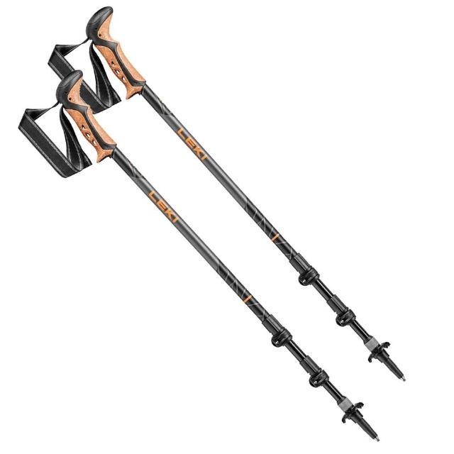 【LEKI】LEKI Khumbu AS 輕量航太鋁合金避震快扣登山杖 一對2支 Leki-65220261(Leki-65220261)