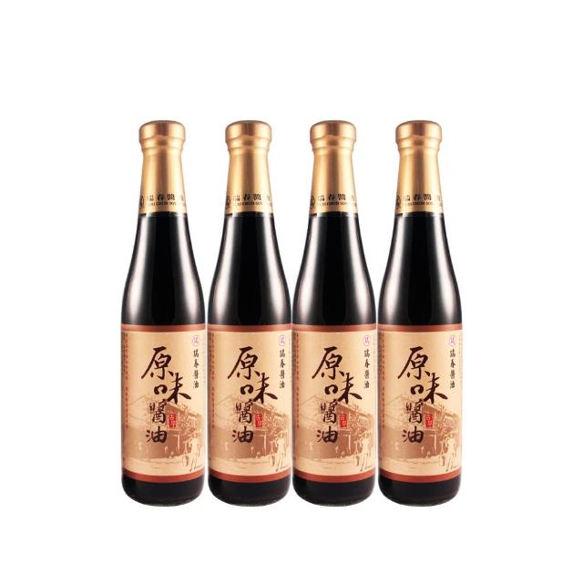 【瑞春醬油】原味醬油X4入(420ml/瓶)