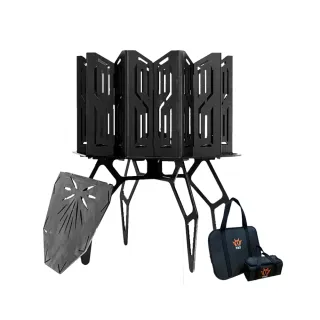 【TKS】焚火台 曜日(焚火架 黑鋼板 可拆式 野營 露營 逐露天下)