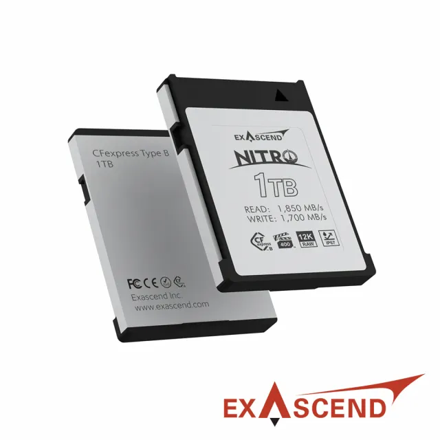 【Exascend】Nitro CFexpress Type B 1TB 高速記憶卡(正成公司貨)