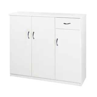 【顛覆設計】潮濕剋星-防水塑鋼3.2尺深37cm單抽三門鞋櫃-7色