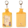 【小禮堂】迪士尼 小熊維尼 造型票卡收納套鑰匙圈 - 黃蜂蜜罐款(平輸品)