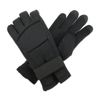 【輝武】100%台灣制造-加厚泡綿+潛水布-武術招式應用/拳擊打沙包/機車防水保暖多功能手套(M)