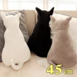 45CM 療癒系背影貓咪抱枕靠墊(3款任選)
