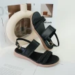 【MATERIAL 瑪特麗歐】女鞋 涼鞋 MIT編織雙帶楔型涼鞋 T9367(涼鞋)