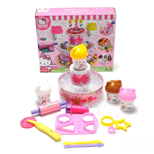 【HELLO KITTY】生日派對黏土組(平輸品)