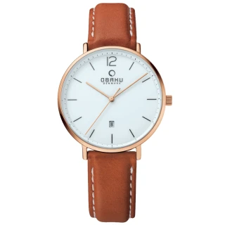 【OBAKU】極致簡約時尚日期腕錶(V181GDVWRZ)