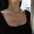 【mittag】cross df necklace_十字架df項鍊(十字架項鍊 手感處理 循環金屬 公平貿易品牌)
