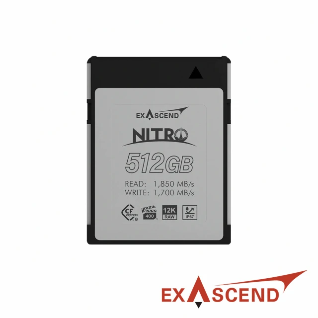 【Exascend】Nitro CFexpress Type B 512G 高速記憶卡(正成公司貨)