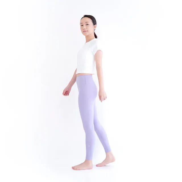 【Mukasa 慕卡莎】DURABLE 接邊短袖短版上衣 - 純淨白 - MUK-23043(瑜珈服、瑜珈罩衫、運動上衣)
