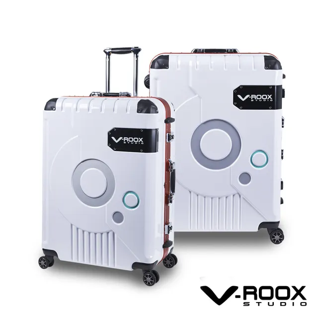 【V-ROOX STUDIO】母親節 ZERO 25吋 時尚潮版撞色 硬殼鋁框行李箱 ZERO-59184(5色可選 內裝平坦超好裝)