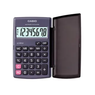 【CASIO】8位數國家考試專用可開根號攜帶型計算機(LC-401LV-BK)