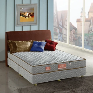 【aie享愛名床】竹碳+3M防潑水二線彈簧床墊-雙人加大6尺(經濟型)