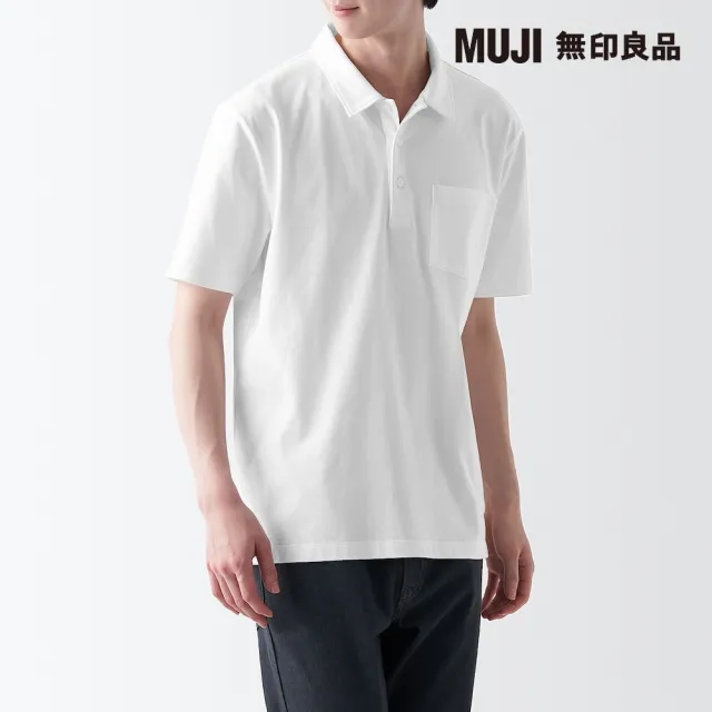 【MUJI 無印良品】男有機棉水洗天竺短袖POLO衫(共4色)