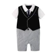 【baby童衣】短袖紳士背心假三件連身衣 60356(共1色)