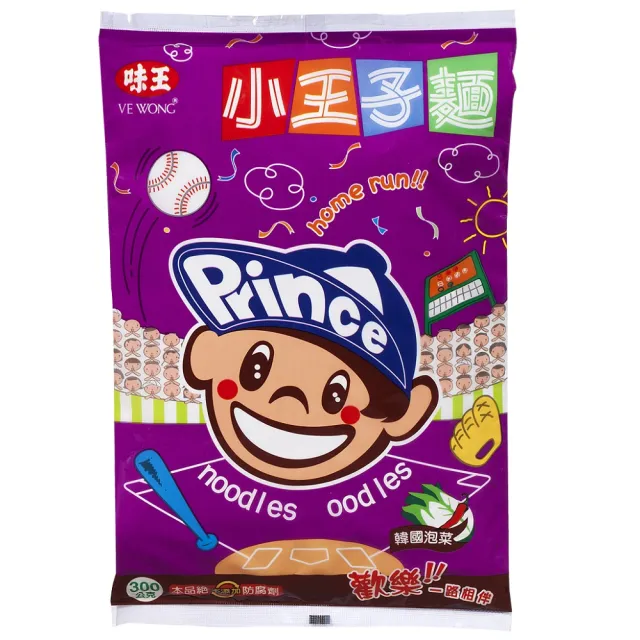 【味王】小王子麵 韓國泡菜 袋*4入