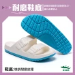 【母子鱷魚】-官方直營-玩美雙色輕量時尚拖鞋-岩綠(男女款)