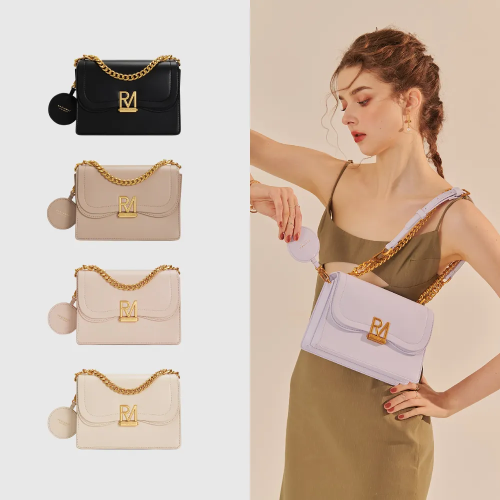 ROBINMAY】ELLY雙層斜背包(斜背肩背兩用/波浪紋/多色任選