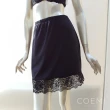 【COEMI】膝上短襯裙LACE裙擺 內搭衣裙 基本款 夏日必備(SH002-1膚)