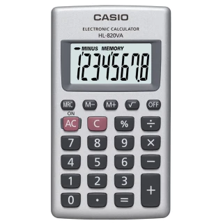 【CASIO】8位數口袋型國家考試專用計算機(HL-820VA)