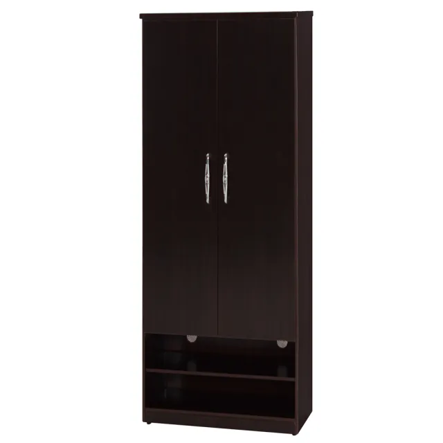 【顛覆設計】潮濕剋星-防水塑鋼緩衝雙門兩格高鞋櫃-寬83深37高180cm(12色可選)