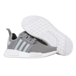 【Adidas】Originals NMD R1系列潮流織紋網面慢跑鞋(灰色/灰白)
