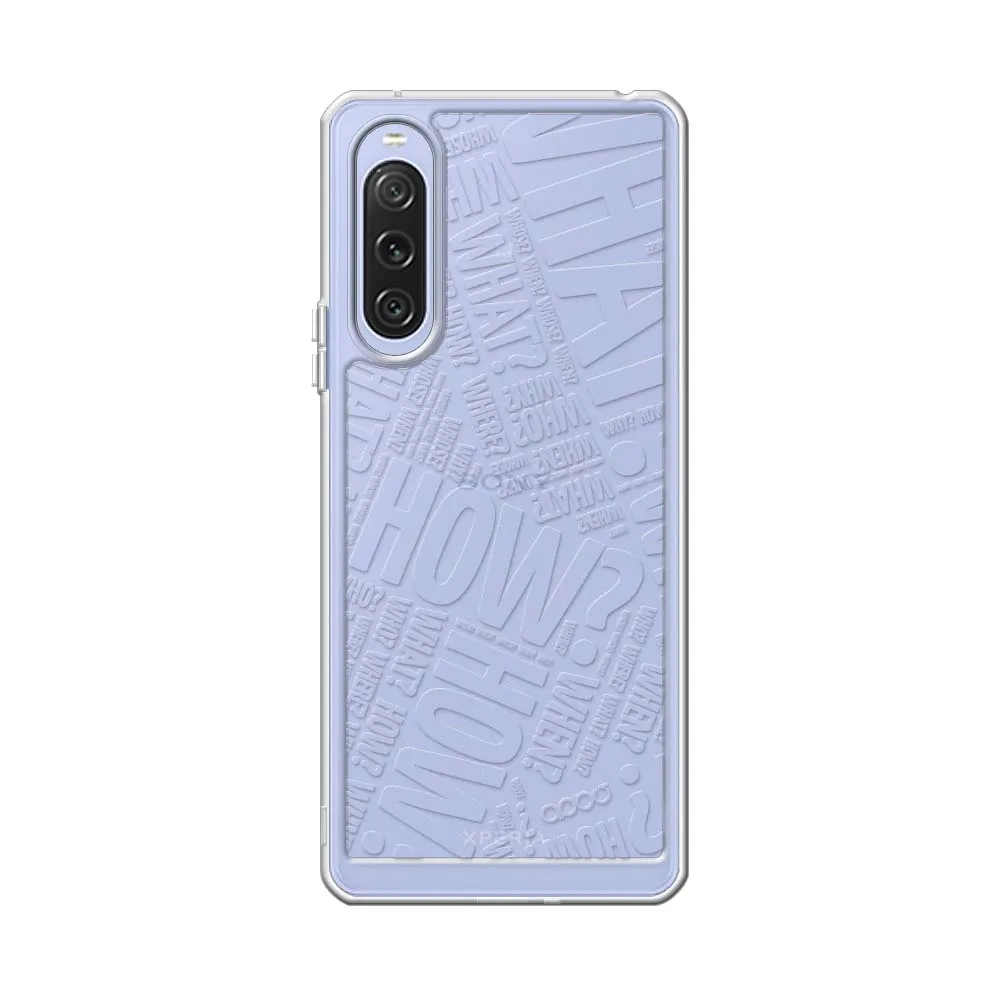 【apbs】Sony Xperia 10V/1V/1VI 浮雕感防震雙料手機殼(4W)