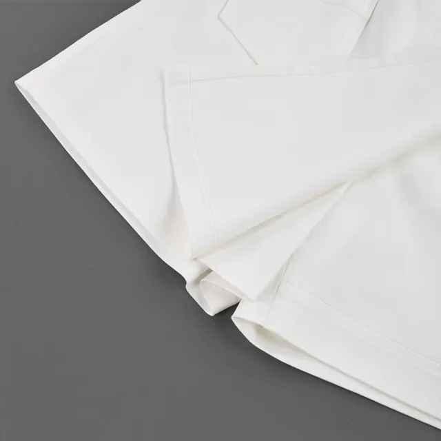 【ILEY 伊蕾】純白活片棉質短褲裙(白色；M-XL；1232022426)