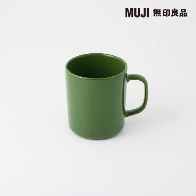 【MUJI 無印良品】炻器馬克杯/500ml/綠色 500ml