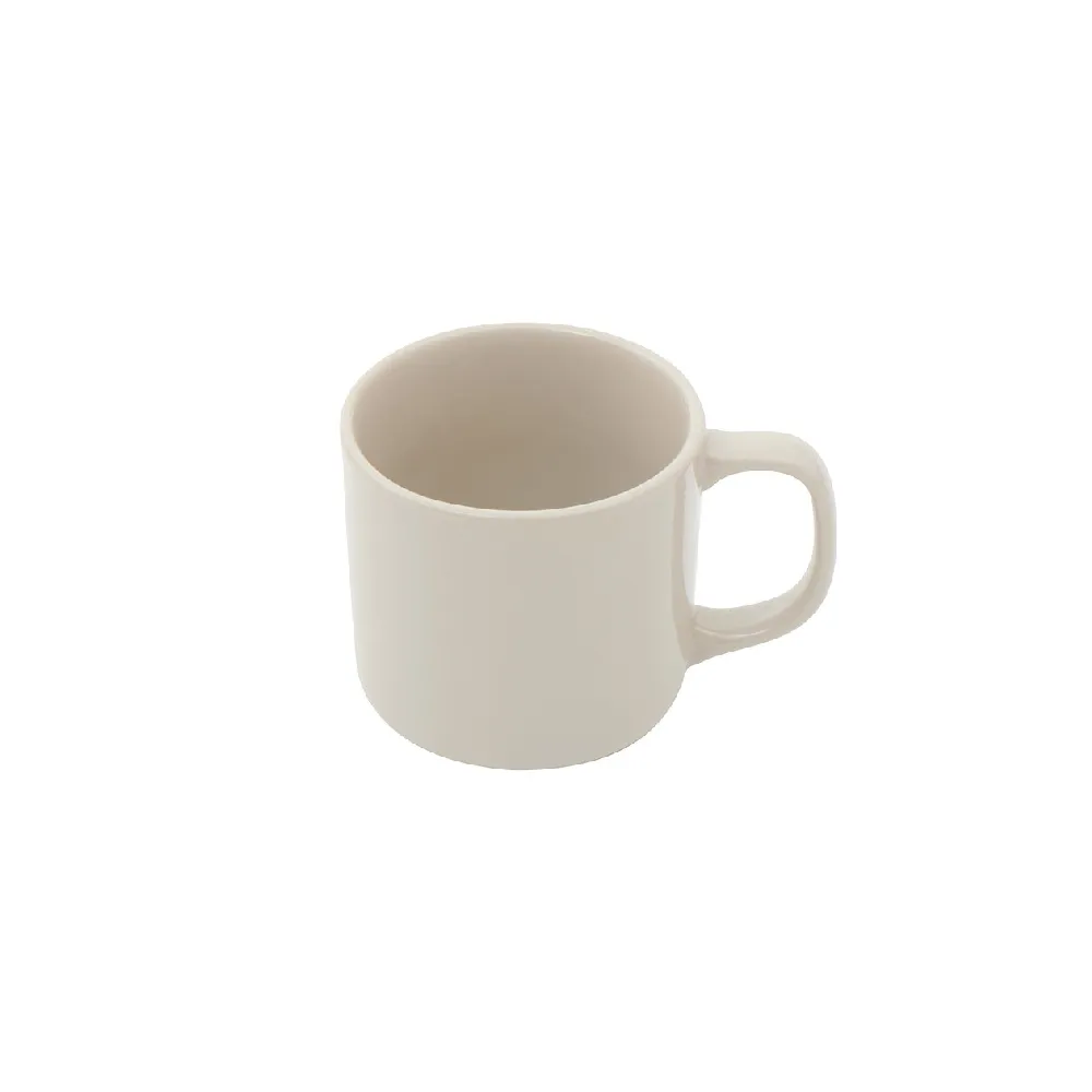 【MUJI 無印良品】炻器馬克杯/270ml/灰米 270ml