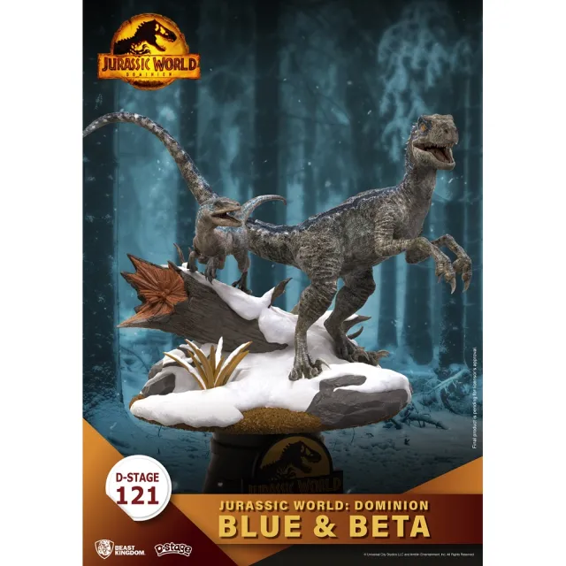 【Beast Kingdom 野獸國】夢-精選-121-侏羅紀世界：統霸天下 小藍與Beta