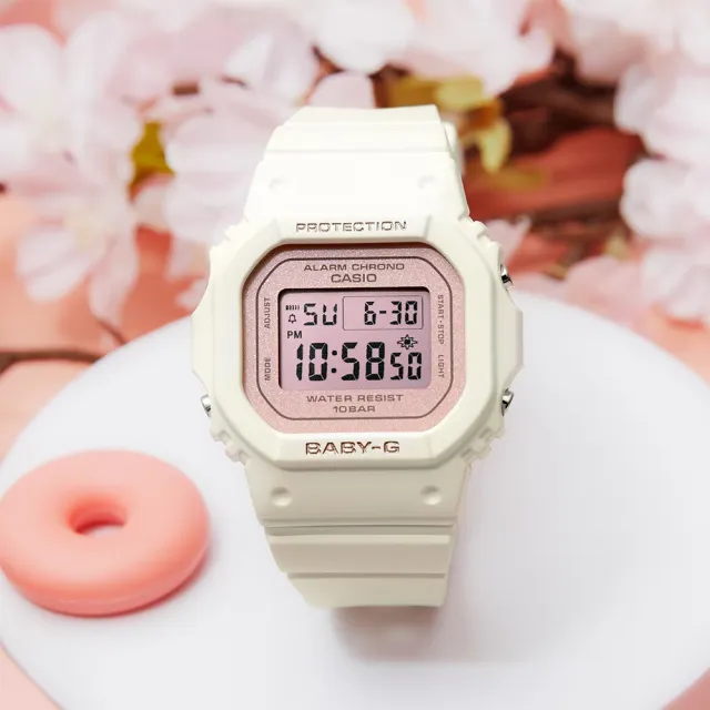 【CASIO 卡西歐】BABY-G 春季色彩方形女錶電子錶 雙11 優惠(多色任選一款)