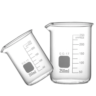 【申易實驗】300ml玻璃燒杯 2入 實驗室器材 刻度燒杯 B-GCL300(化學實驗用品 透明燒杯 大燒杯)