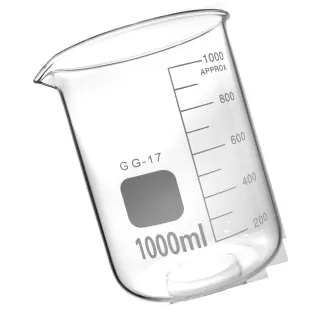【申易實驗】1000ml玻璃燒杯 1入 玻璃量杯 實驗燒杯 B-GCL1000(化學實驗室器材 透明玻璃杯)