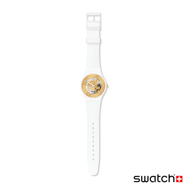 【SWATCH】SUNRAY GLAM 經典手錶/男錶/女錶/瑞士製造 SO29W105-S14(41mm)