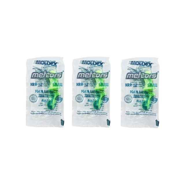 美國MOLDEX小耳道專用鐘型曲線PU慢回彈超靜音耳塞-型號6630渲染綠3包6個超值組(降噪露營耳道