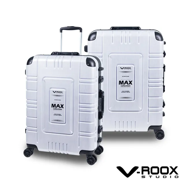 【V-ROOX STUDIO】FUN暑價 MAX 28吋 美式硬派風超能裝硬殼鋁框行李箱/旅行箱 MAX-59207(3色可選)