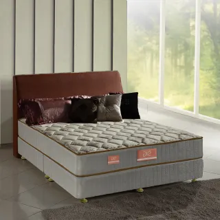 【aie享愛名床】竹碳+涼感紗+乳膠二線彈簧床墊-雙人5尺(實惠型)