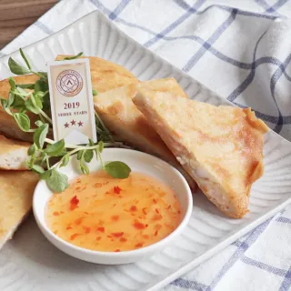 【柴米夫妻】重量級月亮蝦餅X5片組(內含整尾蝦仁/花枝塊)