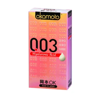 【Okamoto岡本】003HA玻尿酸保險套6入/盒