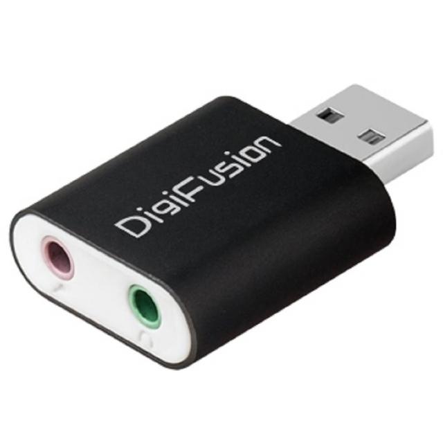 【伽利略】USB2.0 鋁殼音效卡 黑(USB51B)