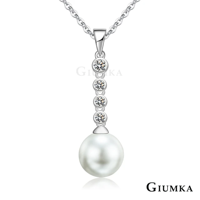 【GIUMKA】珍珠項鍊 ．高貴典雅精．新年禮物．開運(銀色)