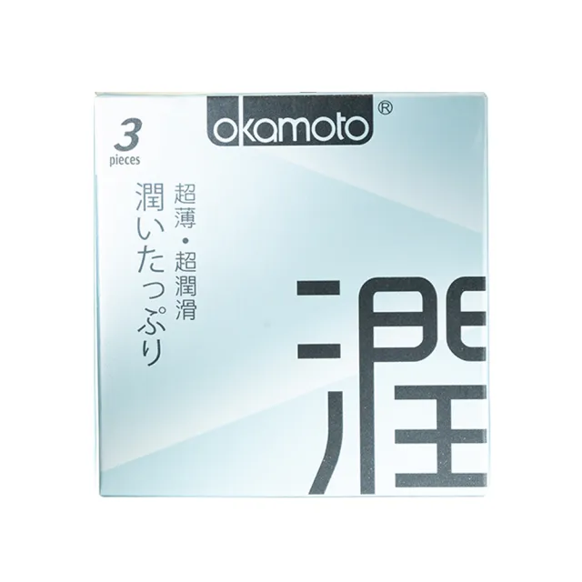 【okamoto 岡本】CITY透薄極潤保險套3入x4盒(共12入-加有潤滑劑/CITY超薄系列)