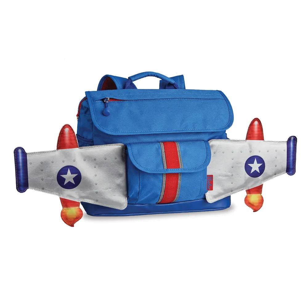 【美國Bixbee】飛飛童趣系列天空藍噴射機小童背包