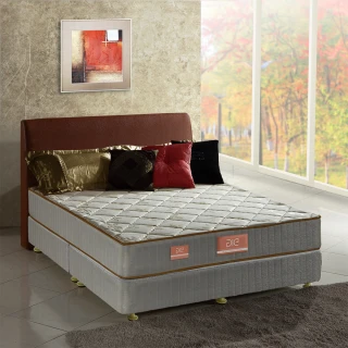 【aie享愛名床】竹碳+羊毛+記憶膠二線彈簧床墊-雙人加大6尺(實惠型)