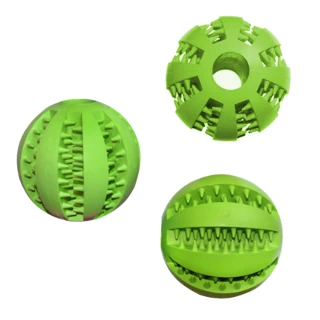 無毒橡膠寵物玩樂解憂藏食球(綠)